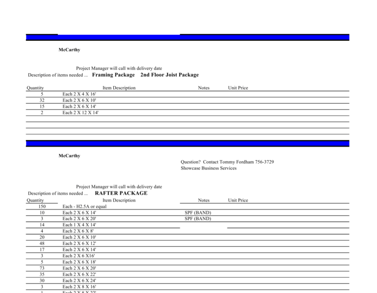 McCarthy Estimate