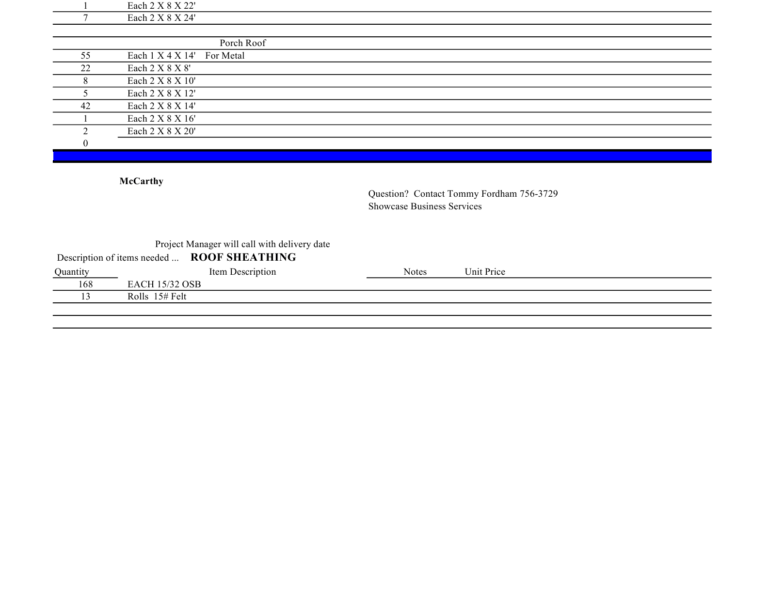McCarthy Estimate